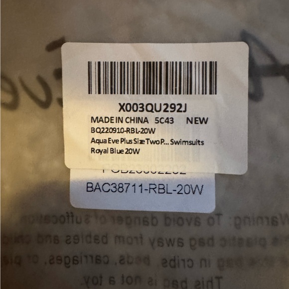 NWT Two piece Plus Swimsuit - Picture 4 of 5